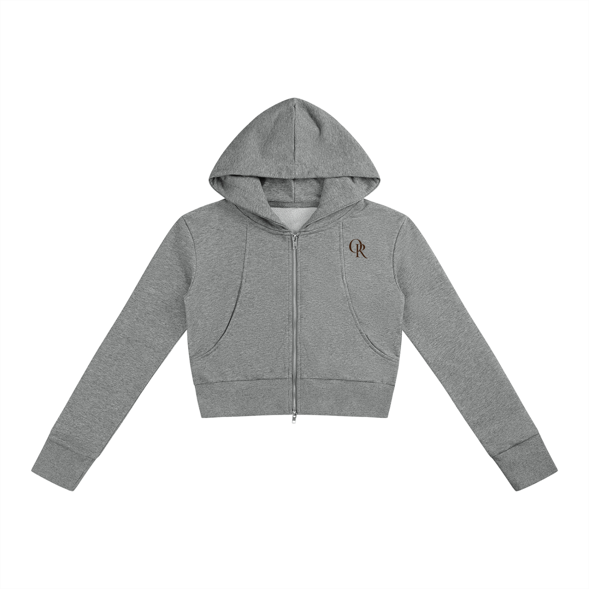Women’s Slim Crop Full Zip Hoodie