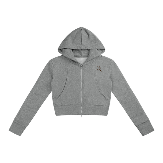Women’s Slim Crop Full Zip Hoodie