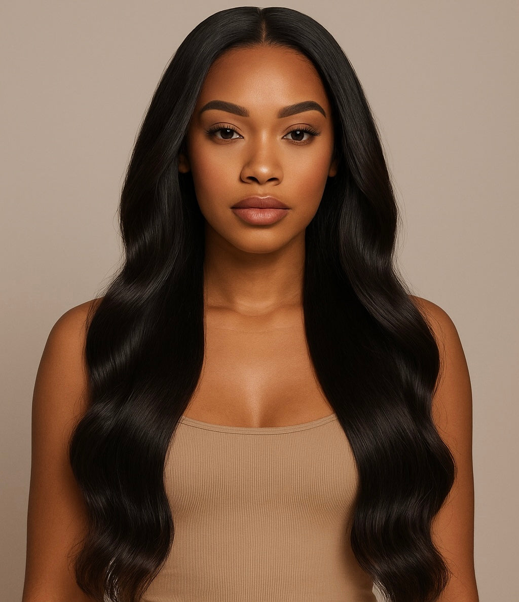 Raw Virgin Clip-In Hair Extensions – Straight